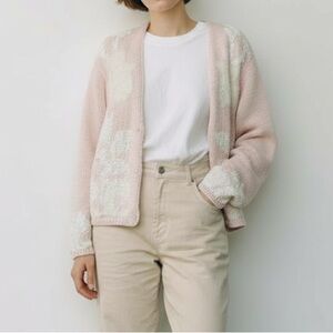 Lauren Hansen | Vintage Embellished Cardigan Sweater - Soft Pink